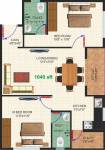 Dhiraan Newyork Meadows (2BHK+2T (1,040 sq ft) 1040 sq ft)