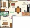 Dhiraan Newyork Meadows (2BHK+1T (885 sq ft) 885 sq ft)