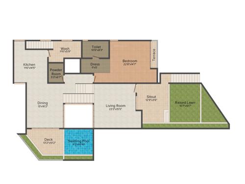 AMV Silver Shores Villas (4BHK+4T (5,505 sq ft) + Servant Room 5505 sq ft)