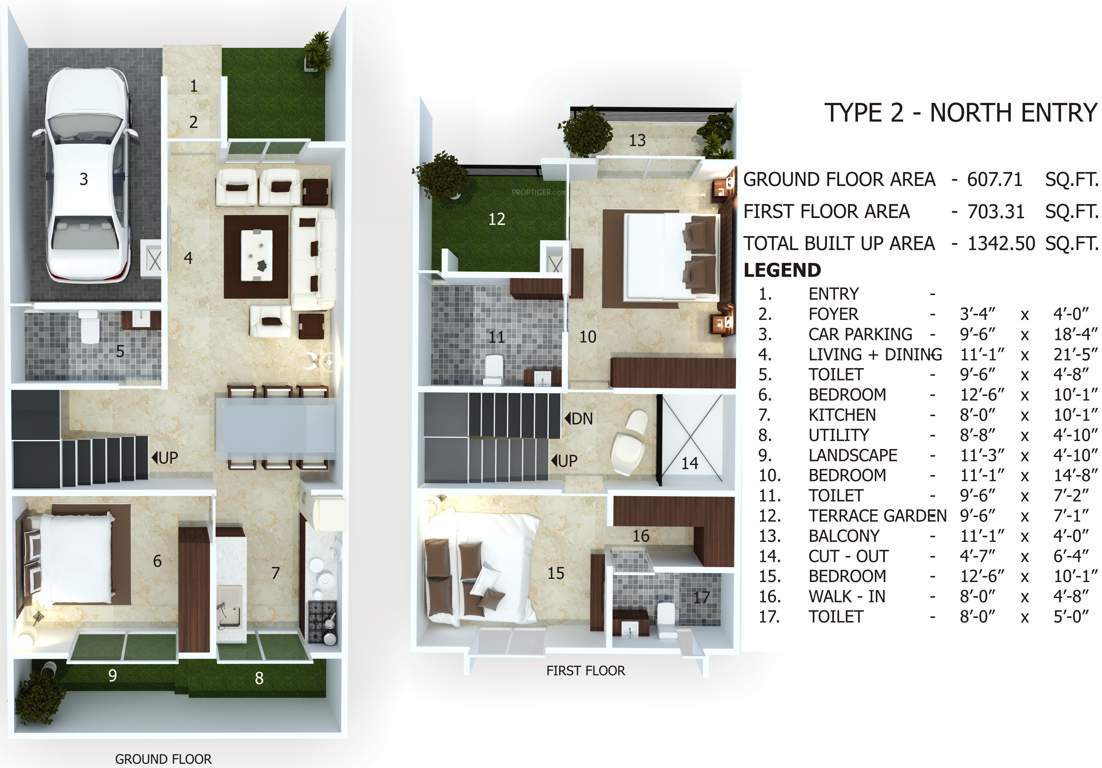 Aratt Rolling Whites (3BHK+3T (1,342 sq ft) 1342 sq ft)