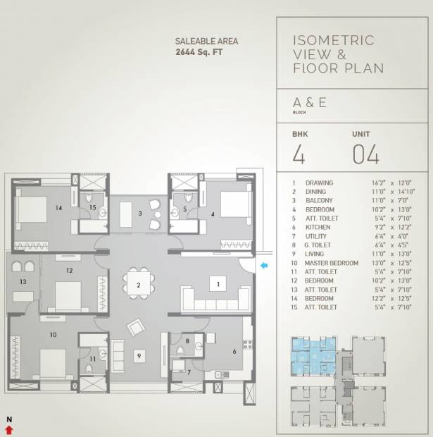 Pacifica Hillcrest (4BHK+5T (2,644 sq ft) 2644 sq ft)