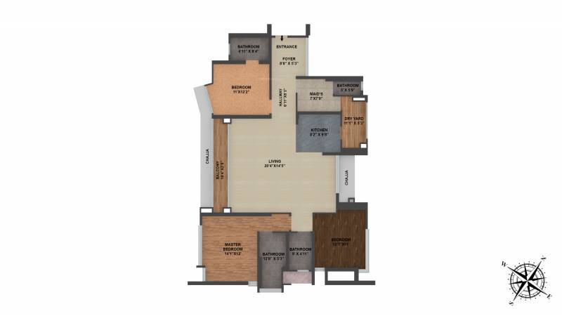 Radius Epitome at Imperial Heights (3BHK+3T (2,295 sq ft) + Study Room 2295 sq ft)