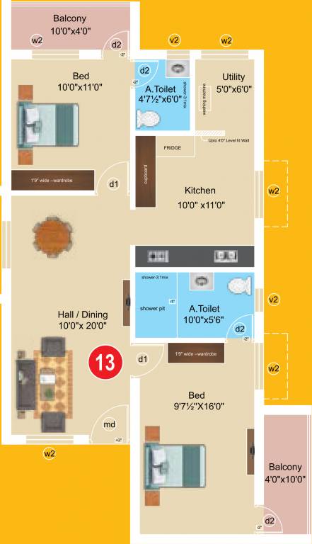 Sree Daksha Aashritha (2BHK+2T (1,099 sq ft) 1099 sq ft) Sree Daksha Aashritha (2BHK+2T (1,099 sq ft) 1099 sq ft)