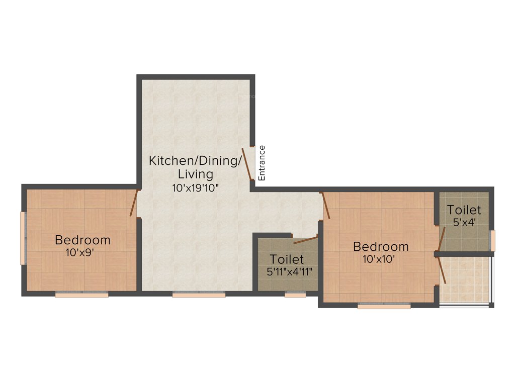 Pacific Madhuri (2BHK+2T (824 sq ft) 824 sq ft)