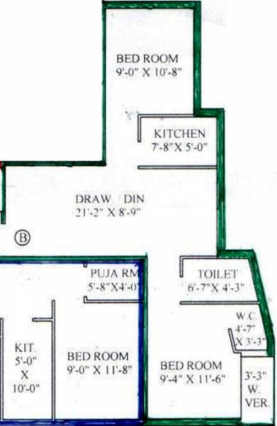 Nirmaan Sambhavi (2BHK+2T (656 sq ft) 656 sq ft) Nirmaan Sambhavi (2BHK+2T (656 sq ft) 656 sq ft)