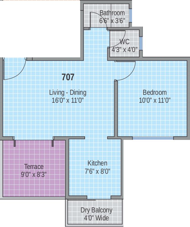 Gurukrupa Jaishankar Primerose (1BHK+1T (646 sq ft) 646 sq ft)