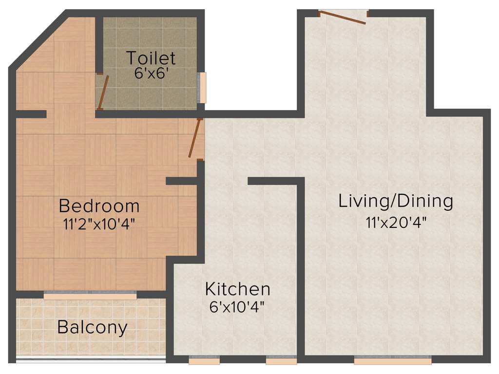 Ultima Skymax (1BHK+1T (719 sq ft) 719 sq ft)