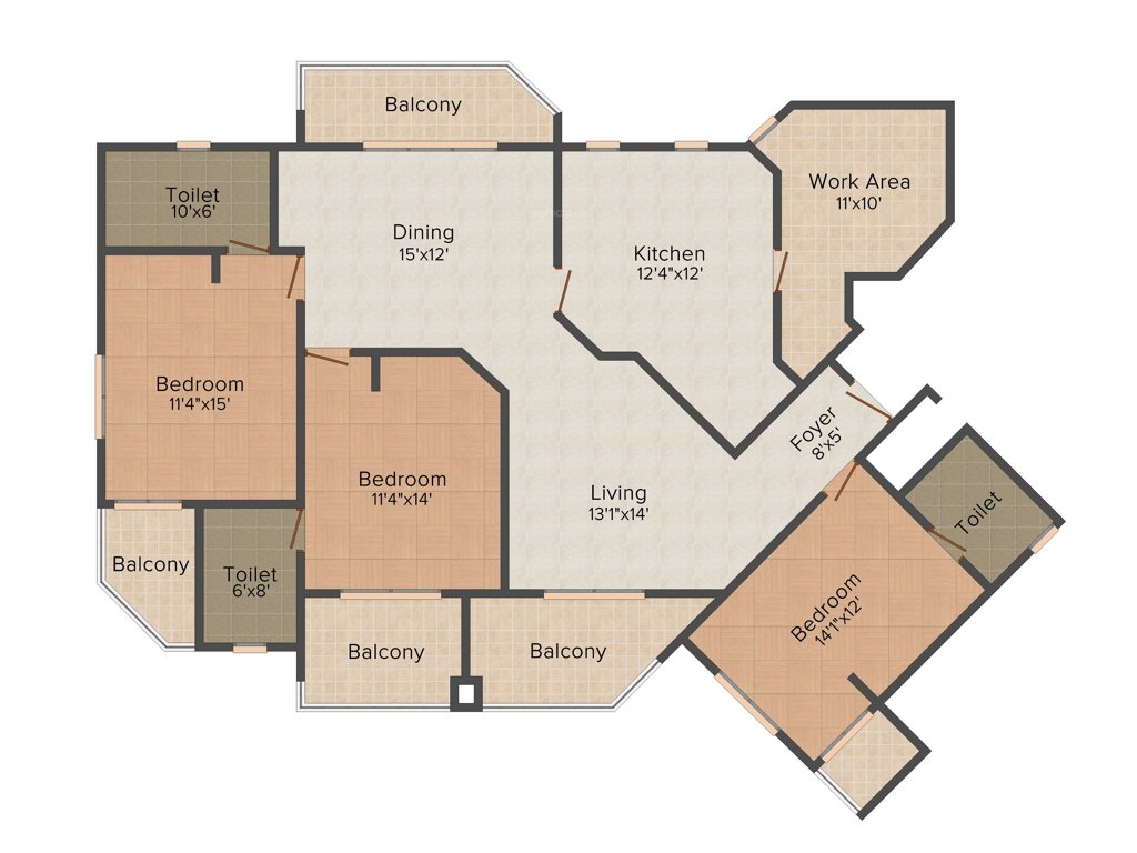Ultima Skymax (3BHK+3T (2,278 sq ft) 2278 sq ft)