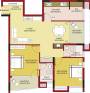 Floor Plan (2BHK+2T (1,173 sq ft) 1173 sq ft) Alhind Seafort Floor Plan (2BHK+2T (1,173 sq ft) 1173 sq ft)