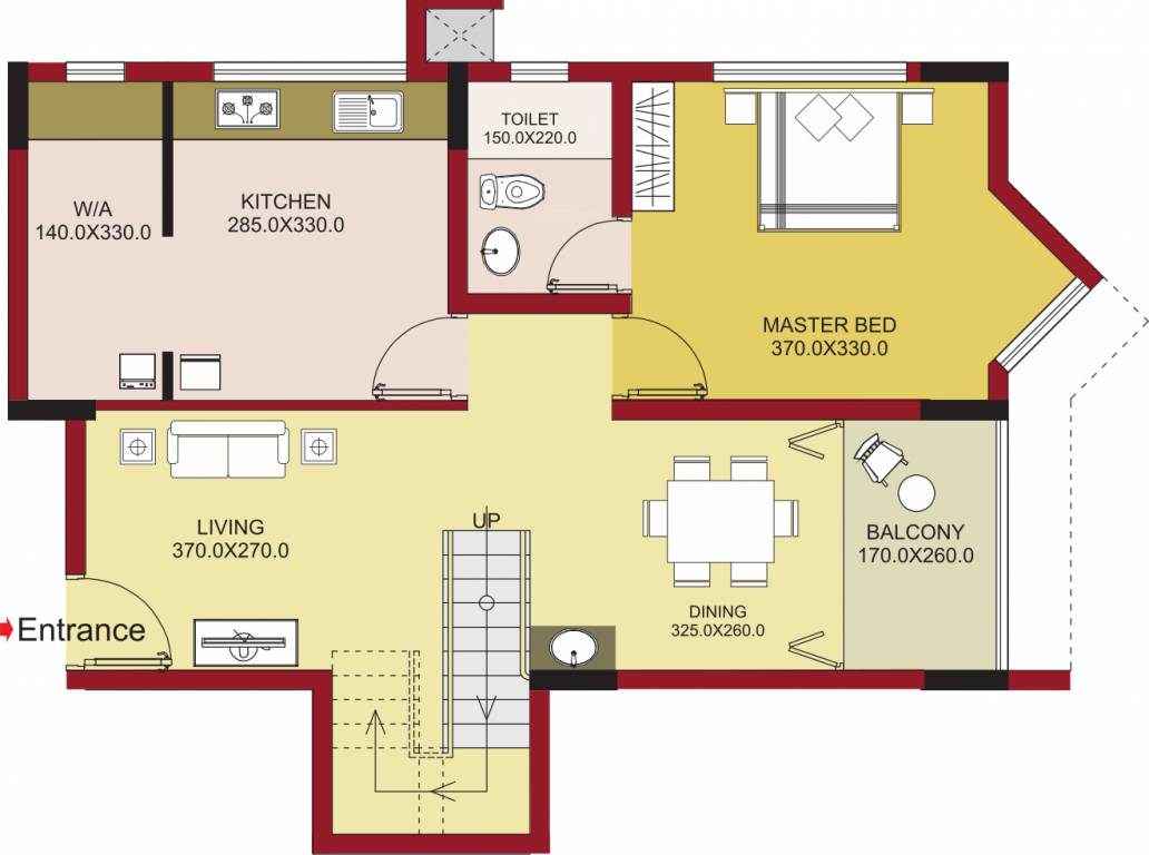 Alhind Seafort Lower Level Duplex Plan (4BHK+3T (1,838 sq ft) 1838 sq ft)