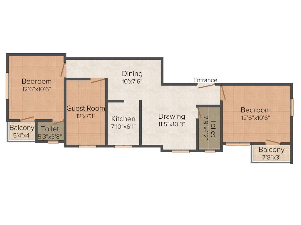 Asha Vikram Neer And Utfulla (3BHK+2T (1,040 sq ft) 1040 sq ft)