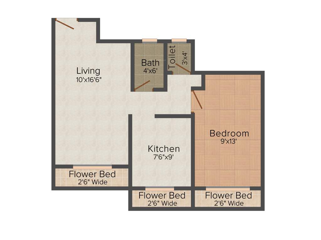 Gopal Krishna Heights (1BHK+1T (710 sq ft) 710 sq ft)