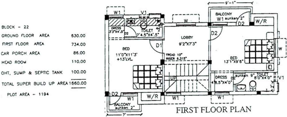 Doshi Serene County (3BHK+3T (1,660 sq ft) 1660 sq ft)