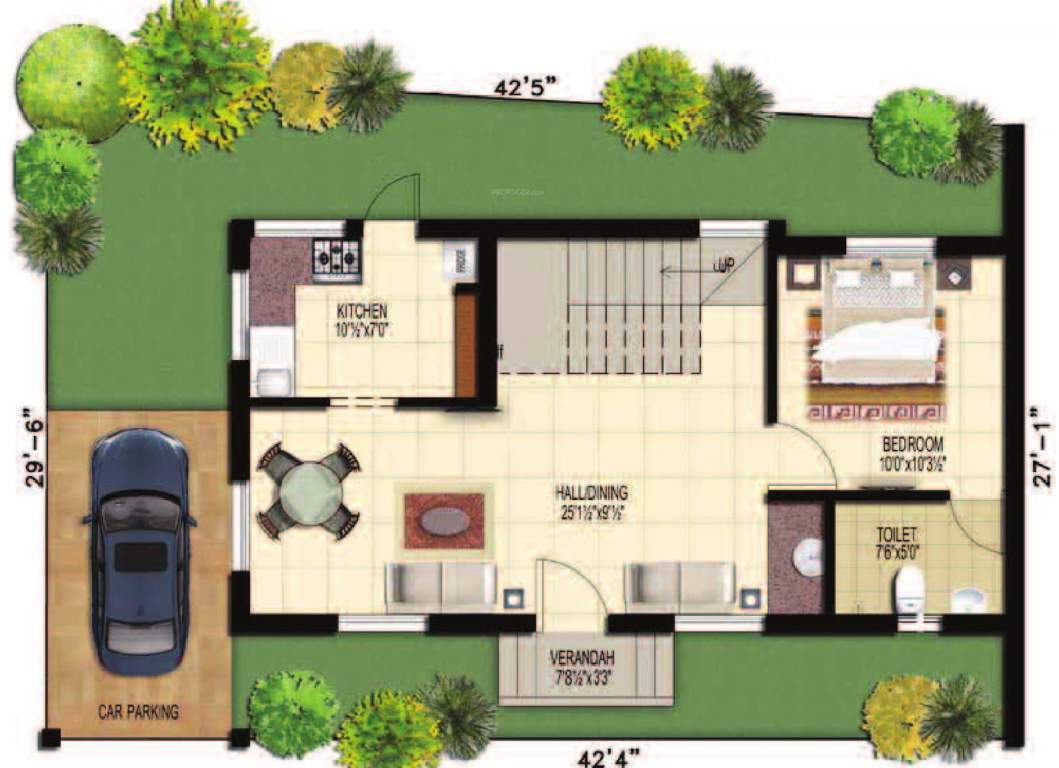 Doshi Serene County (3BHK+3T (1,660 sq ft) 1660 sq ft)
