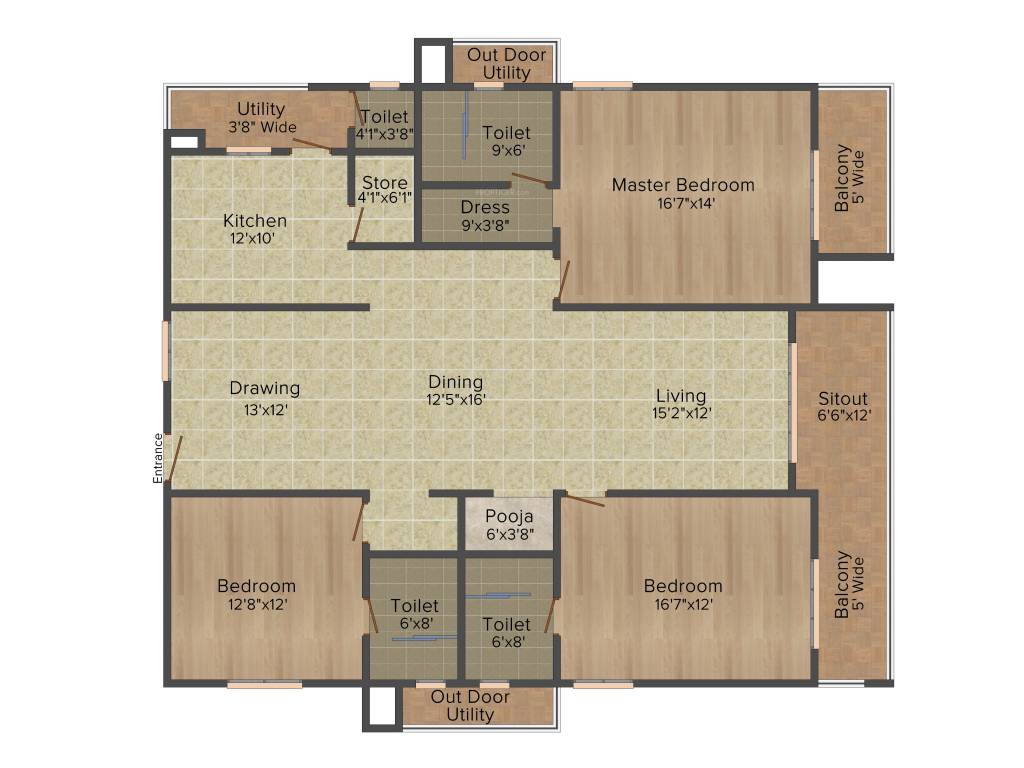Aparna Westside (3BHK+3T (2,390 sq ft) Pooja Room 2390 sq ft) Aparna Westside (3BHK+3T (2,390 sq ft) Pooja Room 2390 sq ft)