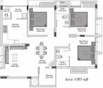 Muthoot Rainbow Apartments (3BHK+2T (1,283 sq ft) + Servant Room 1283 sq ft) Muthoot Rainbow Apartments (3BHK+2T (1,283 sq ft) + Servant Room 1283 sq ft)