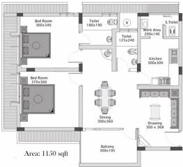 Muthoot Rainbow Apartments (2BHK+2T (1,150 sq ft) + Servant Room 1150 sq ft) Muthoot Rainbow Apartments (2BHK+2T (1,150 sq ft) + Servant Room 1150 sq ft)