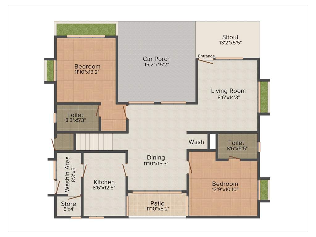 Classic Tropicana Hills (4BHK+4T (2,676 sq ft) 2676 sq ft)