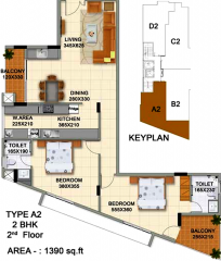 PRS Krishna (2BHK+2T (1,390 sq ft) 1390 sq ft) PRS Krishna (2BHK+2T (1,390 sq ft) 1390 sq ft)