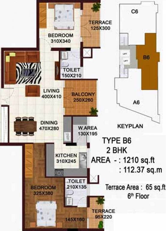 PRS Krishna (2BHK+2T (1,210 sq ft) 1210 sq ft) PRS Krishna (2BHK+2T (1,210 sq ft) 1210 sq ft)