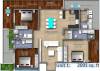 Vaishnavi Blue Square (3BHK+4T (2,091 sq ft) Servant Room 2091 sq ft)