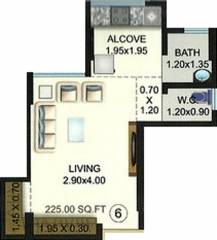 Shraddha Infinity (1BHK+1T (225 sq ft) 225 sq ft) Shraddha Infinity (1BHK+1T (225 sq ft) 225 sq ft)