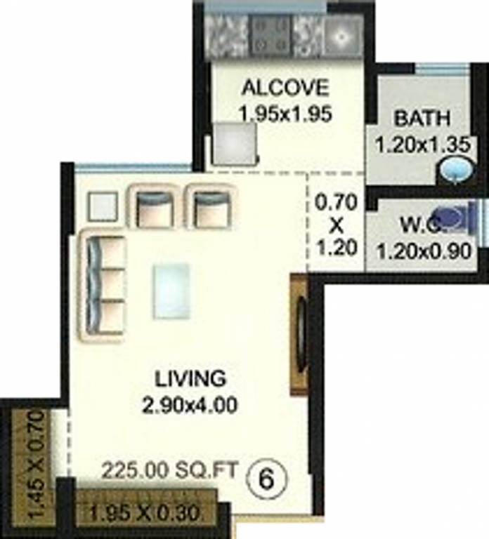 Shraddha Infinity (1BHK+1T (225 sq ft) 225 sq ft) Shraddha Infinity (1BHK+1T (225 sq ft) 225 sq ft)