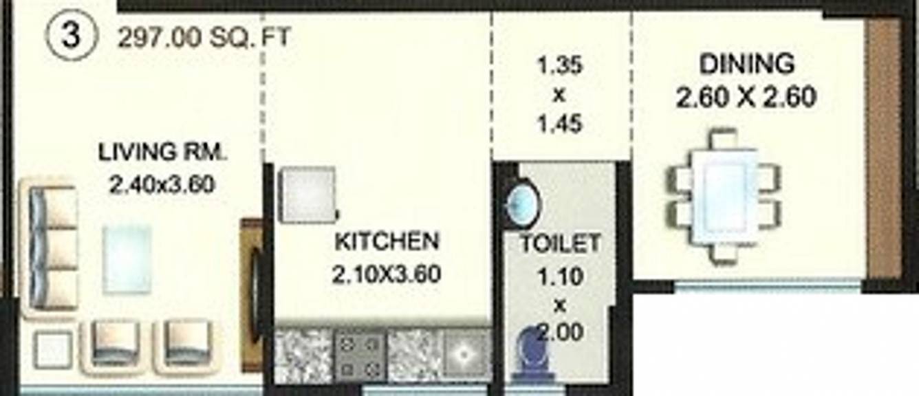 Shraddha Infinity (1BHK+1T (297 sq ft) 297 sq ft) Shraddha Infinity (1BHK+1T (297 sq ft) 297 sq ft)