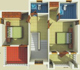 First Floor Plan (2BHK+3T (1,158 sq ft) 1158 sq ft) BCG Eden Gardens First Floor Plan (2BHK+3T (1,158 sq ft) 1158 sq ft)