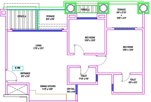 Gagan Utopia (2BHK+2T (1,102 sq ft) 1102 sq ft)