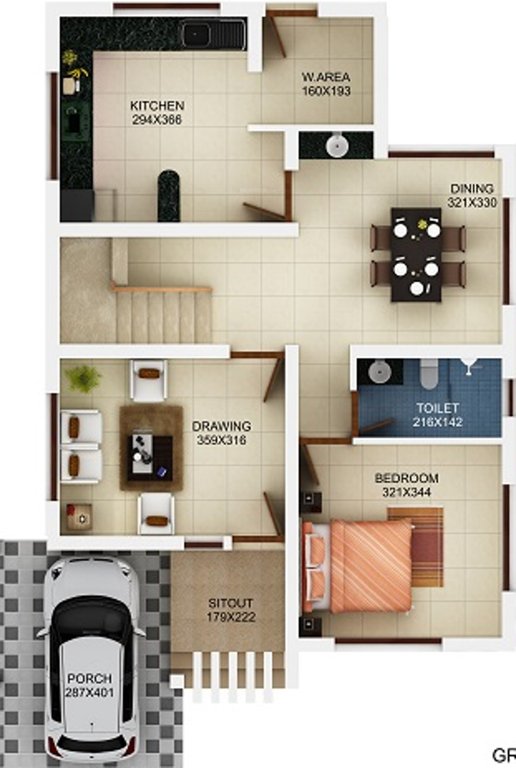 Tulsi Blu Rain Water Front (3BHK+3T (1,727 sq ft) 1727 sq ft)