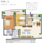 NBCC Valley View (2BHK+2T (1,450 sq ft) 1450 sq ft) NBCC Valley View (2BHK+2T (1,450 sq ft) 1450 sq ft)