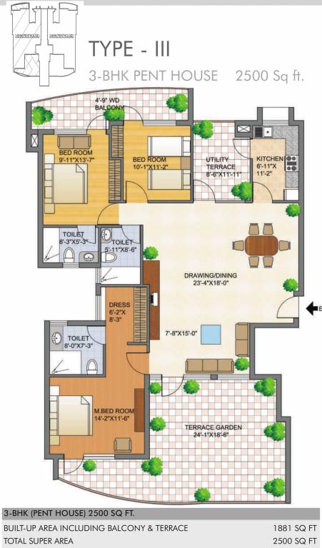 NBCC Valley View (3BHK+3T (2,500 sq ft) 2500 sq ft) NBCC Valley View (3BHK+3T (2,500 sq ft) 2500 sq ft)