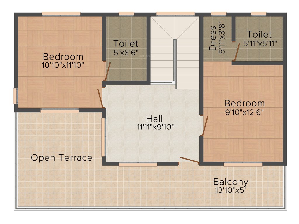 VC Hills Smart Villas (3BHK+3T (1,628 sq ft) 1628 sq ft)