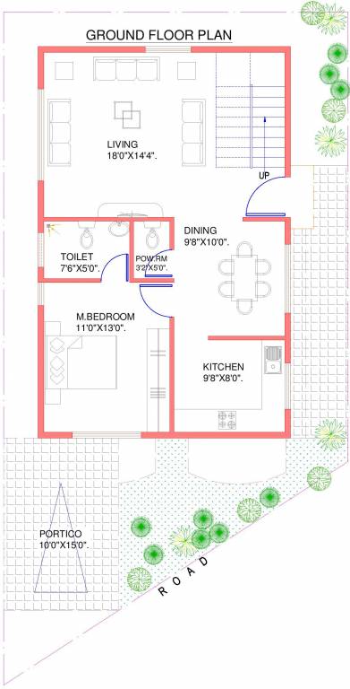  Flamenco (3BHK+3T (1,600 sq ft) 1600 sq ft)