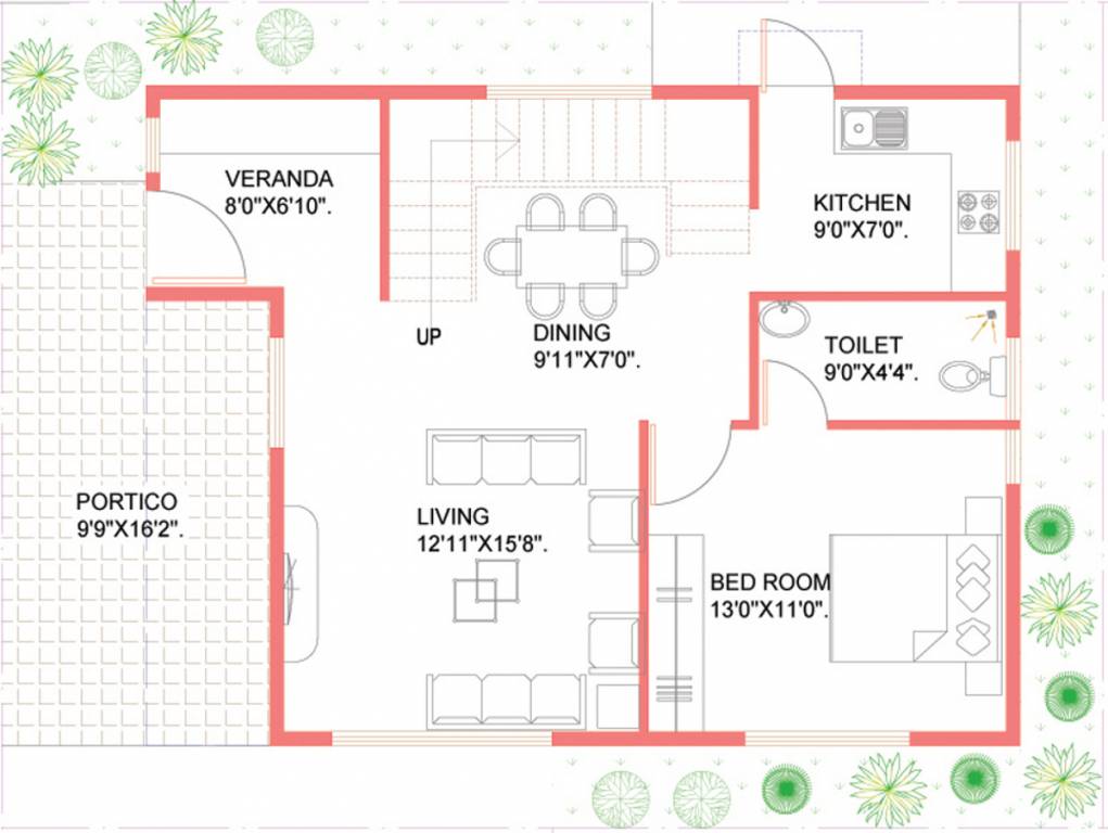  Tango (3BHK+3T (1,400 sq ft) 1400 sq ft)