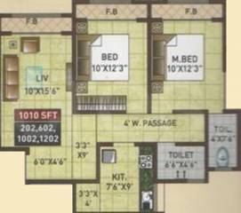 Gopal Krishna Paradise (2BHK+2T (1,010 sq ft) 1010 sq ft) Gopal Krishna Paradise (2BHK+2T (1,010 sq ft) 1010 sq ft)