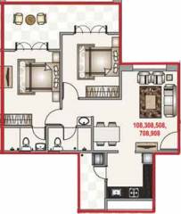Majestique IRA (2BHK+2T (1,088 sq ft) 1088 sq ft)