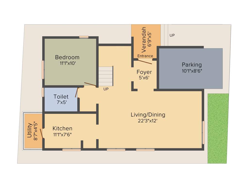 GOMS Sri Sanjeev Gardens (3BHK+3T (1,614 sq ft)   Study Room 1614 sq ft)