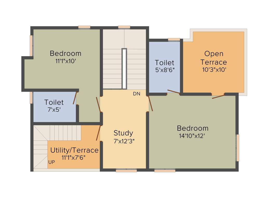 GOMS Sri Sanjeev Gardens (3BHK+3T (1,614 sq ft)   Study Room 1614 sq ft)