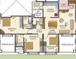 Paranjape La Cresta (3BHK+3T (1,600 sq ft) 1600 sq ft)