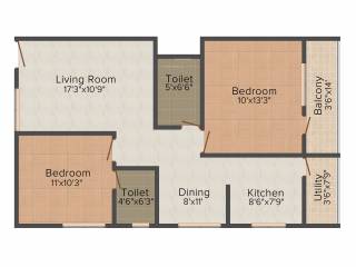 Udbhav Brundavan (2BHK+2T (1,025 sq ft) 1025 sq ft) Udbhav Brundavan (2BHK+2T (1,025 sq ft) 1025 sq ft)