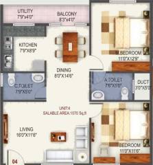 Udbhav Brundavan (2BHK+2T (1,070 sq ft) 1070 sq ft) Udbhav Brundavan (2BHK+2T (1,070 sq ft) 1070 sq ft)