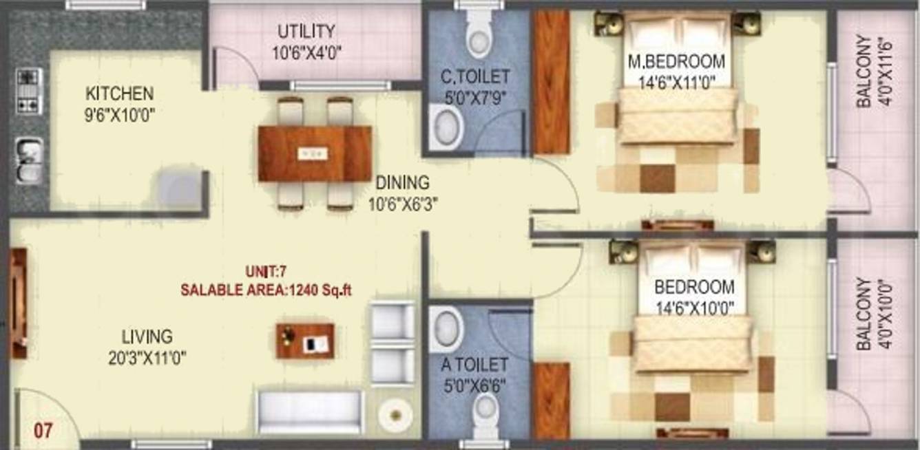 Udbhav Brundavan (2BHK+2T (1,240 sq ft) 1240 sq ft) Udbhav Brundavan (2BHK+2T (1,240 sq ft) 1240 sq ft)