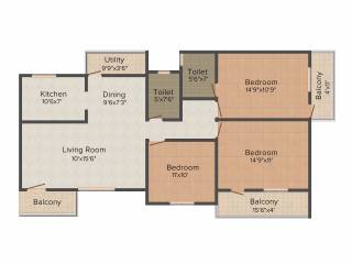 Udbhav Brundavan (3BHK+2T (1,525 sq ft) 1525 sq ft) Udbhav Brundavan (3BHK+2T (1,525 sq ft) 1525 sq ft)