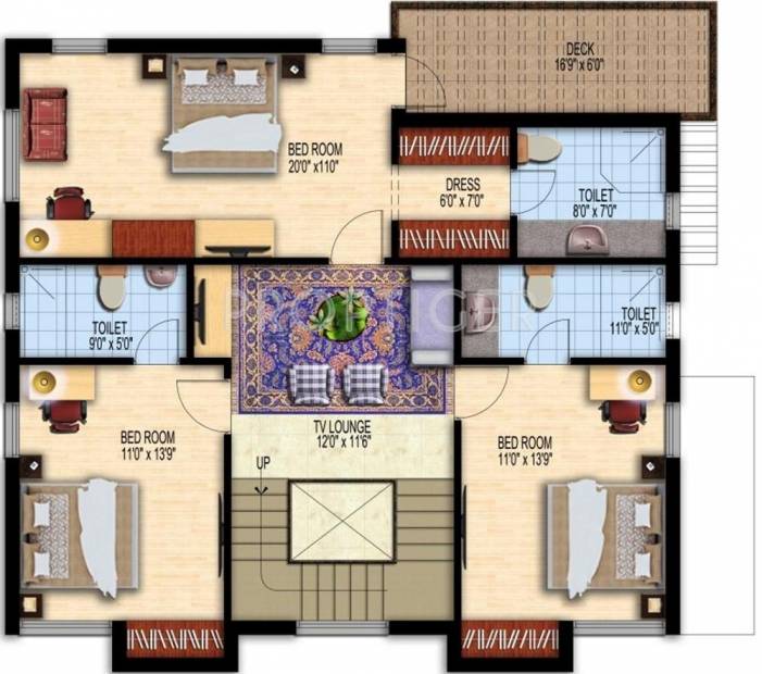 Deccan Villas (4BHK+4T (2,501 sq ft)   Pooja Room 2501 sq ft)