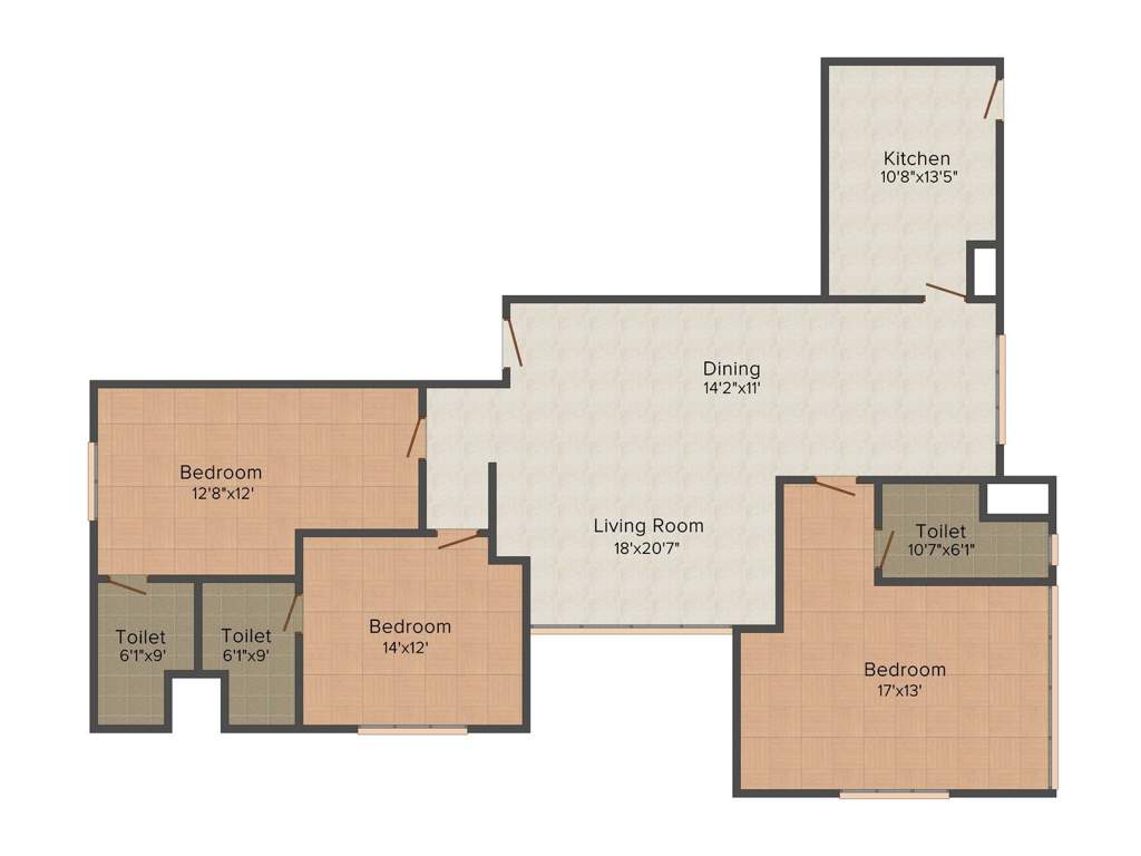SD The Imperial Edge (3BHK+3T (4,294 sq ft) 4294 sq ft)