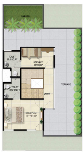 Terrace Floor Plan greens 2 villa Floor Plan Terrace Floor Plan