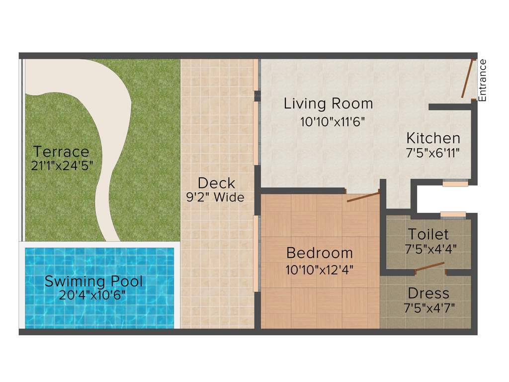 Tulsiani Palacio Imperial White (1BHK+1T (1,245 sq ft) 1245 sq ft)