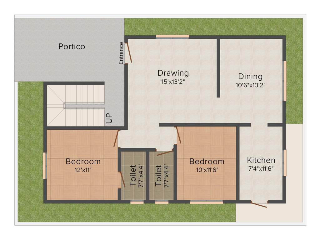 Modi Nilgiri Estate (2BHK+2T (1,205 sq ft) 1205 sq ft)